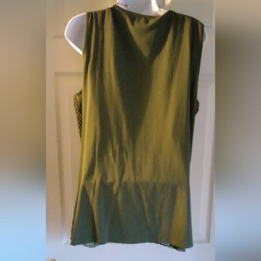 CWC dark olive lace tank - Picture 6 of 6